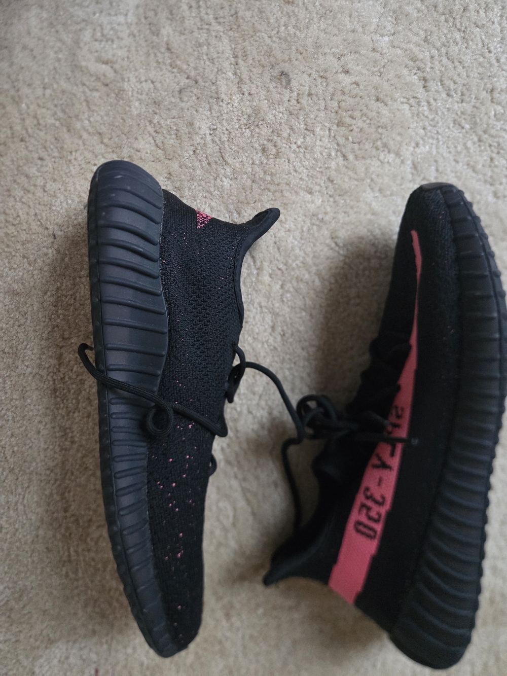 adidas Black and Pink Athletic Shoes
